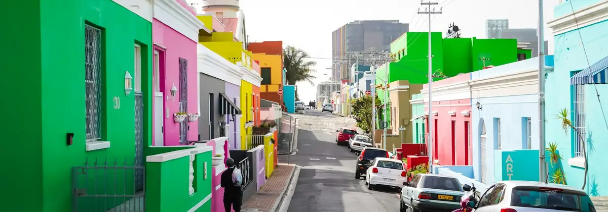 Kapkaupungin Bo-Kaapin värikkäät talot